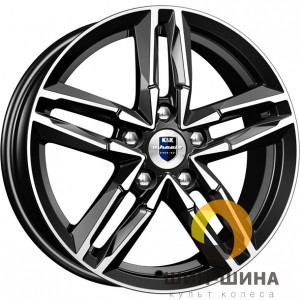 16" 5*100 6,0 Et38 D57,1 K&K Sayan КС731 алмаз черный (76654)
