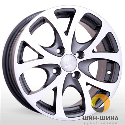 Диск Storm 15" 4*100 7,0 Et35 D67,1 BK-141 GP