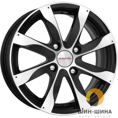 15" 4*114,3 6,0 Et40 D66,1 K&K Джемини КС617 алмаз черный (r.14247)