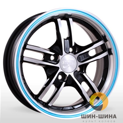 Диск Storm 14" 4*114,3 6,0 Et35 D67,1 BK-319 BPBL