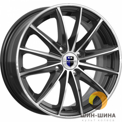 Диск K&K 15" 4*100 6,0 Et40 D60,1 Пойнт Бланк KC884 алмаз черный (r.75093SK)