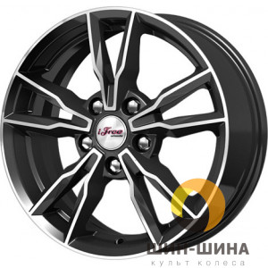16" 5*112 6,5 Et40 D66,6 IFREE Икигай КС865 Блэк Джек (386804)