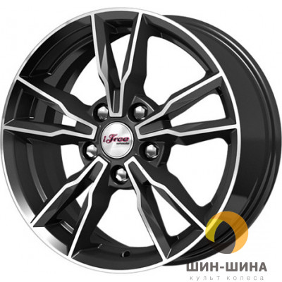 16" 5*112 6,5 Et40 D66,6 IFREE Икигай КС865 Блэк Джек (386804)